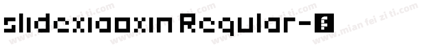 slidexiaoxin Regular字体转换